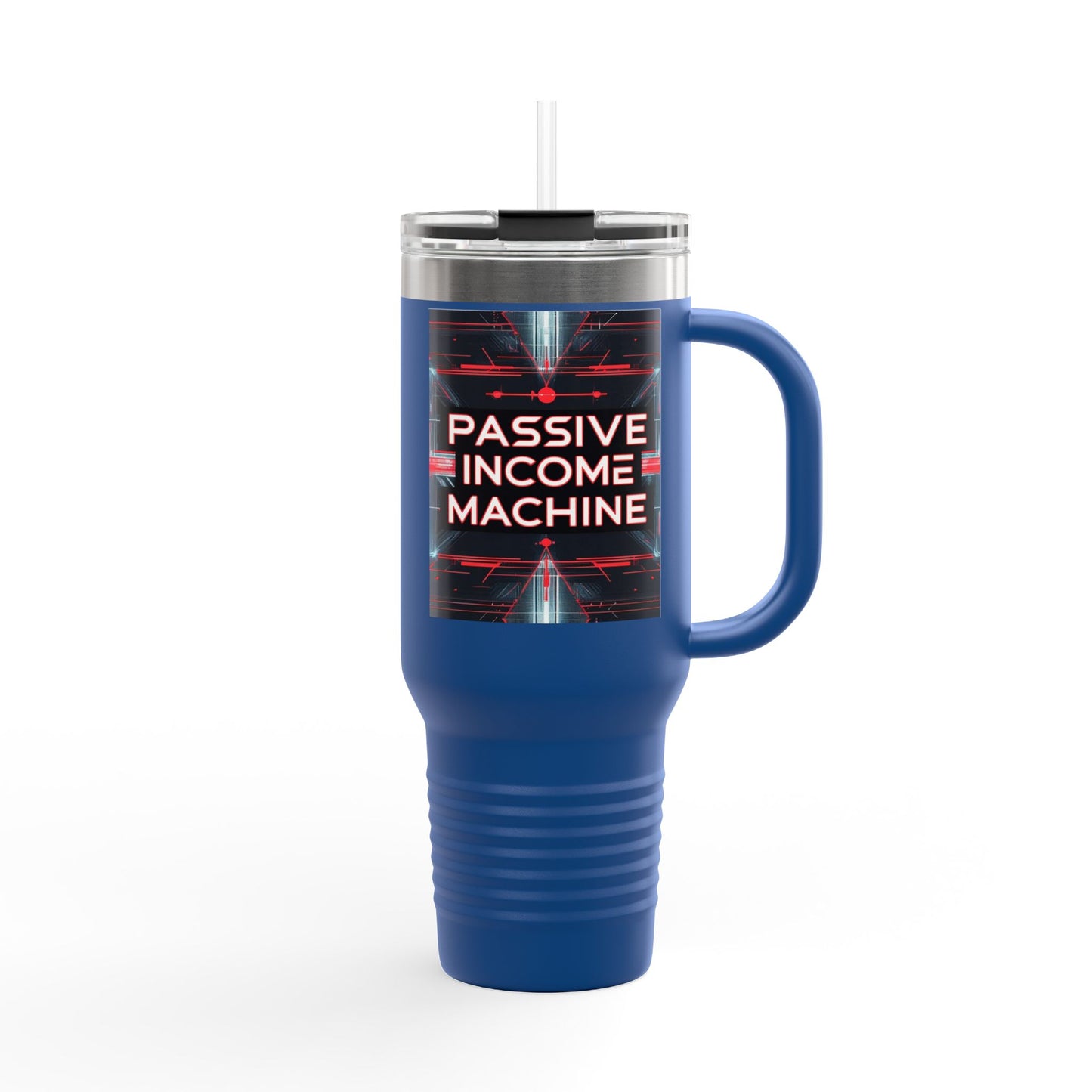 Passive Income Machine Travel Mug - 40oz Insulated Stainless Steel Tumbler for Entrepreneurs