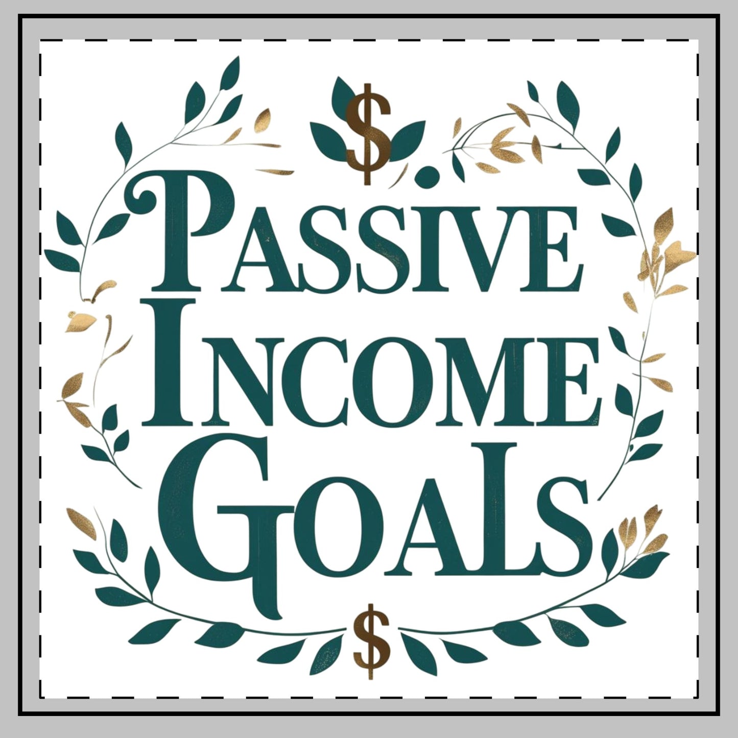Passive Income Goals Throw Pillow | Entrepreneur Home Decor | Financial Freedom Gift | Money Mindset Pillow