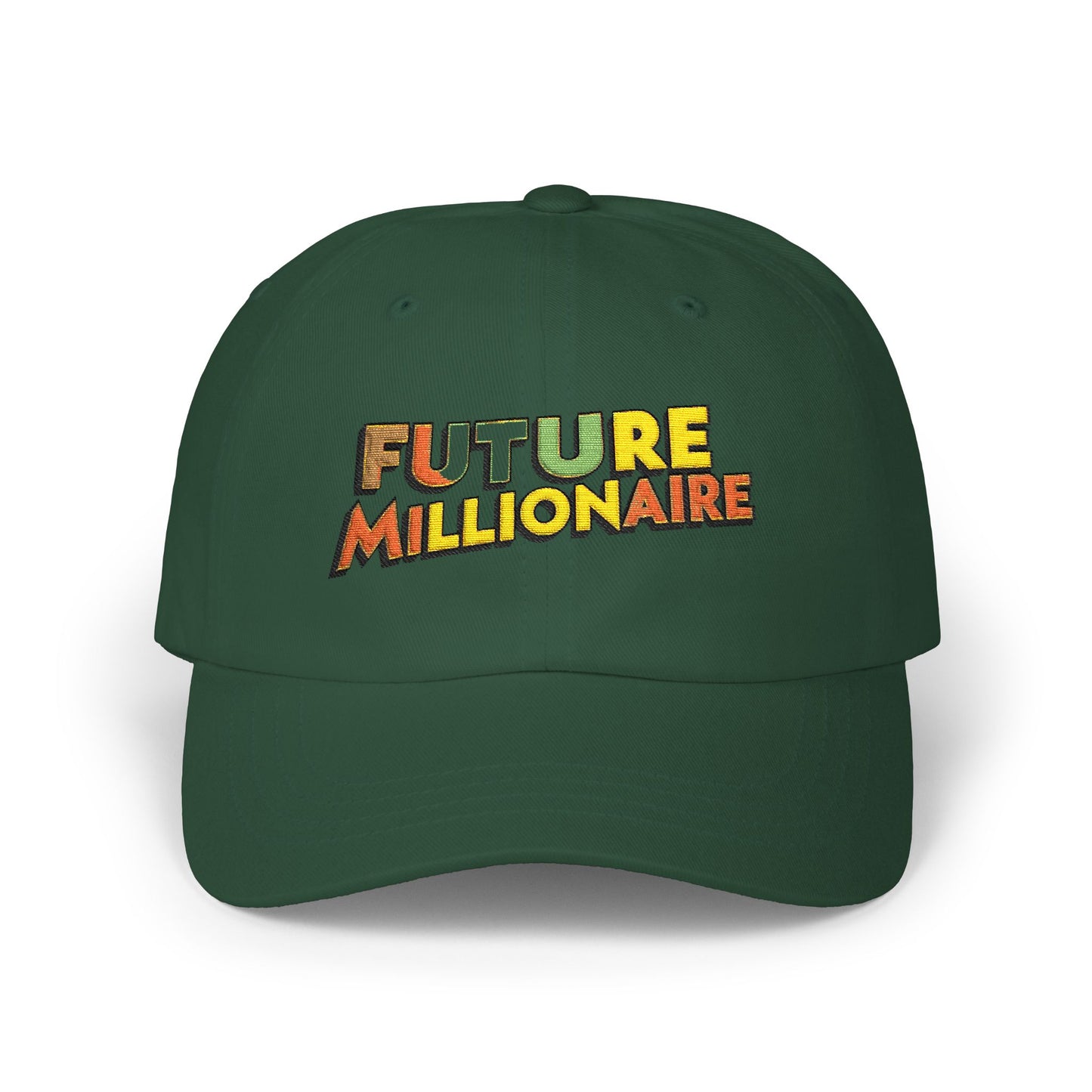 Future Millionaire Baseball Cap | Entrepreneur Hat | Wealth Building Gift | Money Mindset Cap