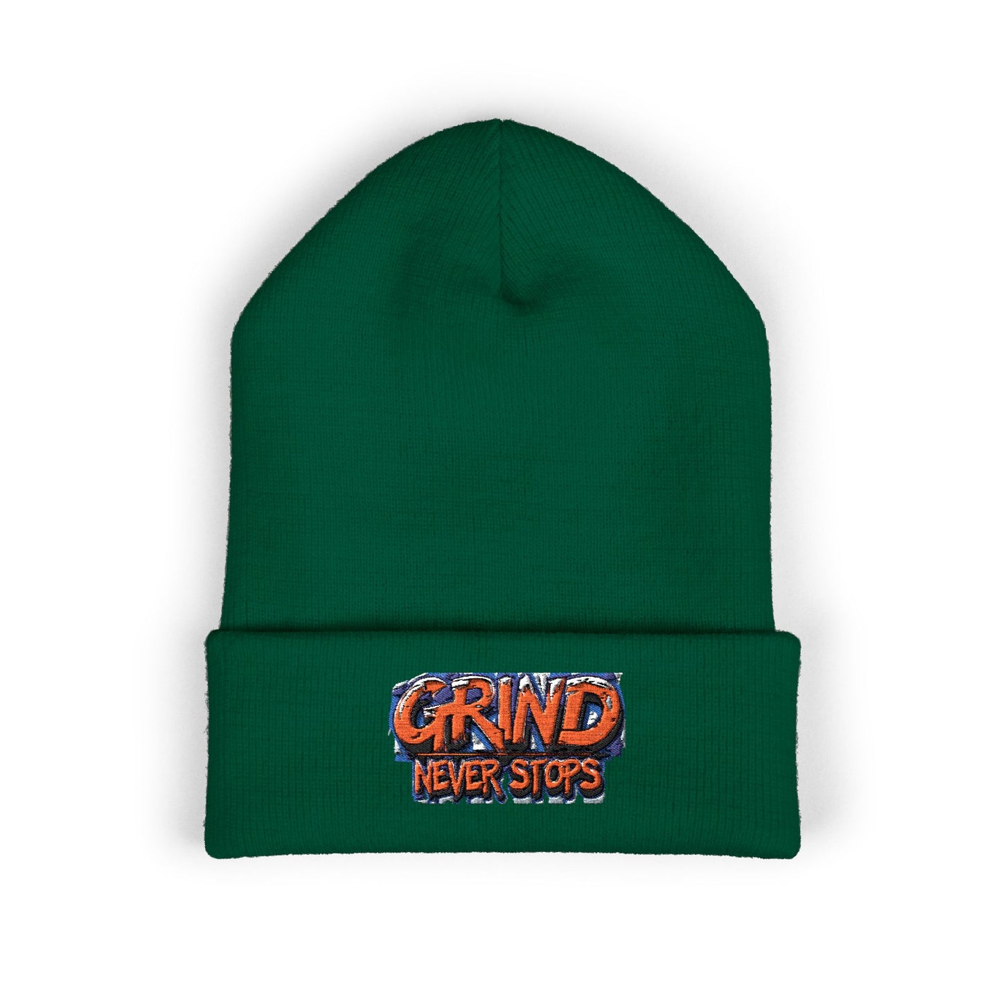 Grind Never Stops Beanie | Entrepreneur Winter Hat | Hustle Motivation Beanie | Business Builder Gift