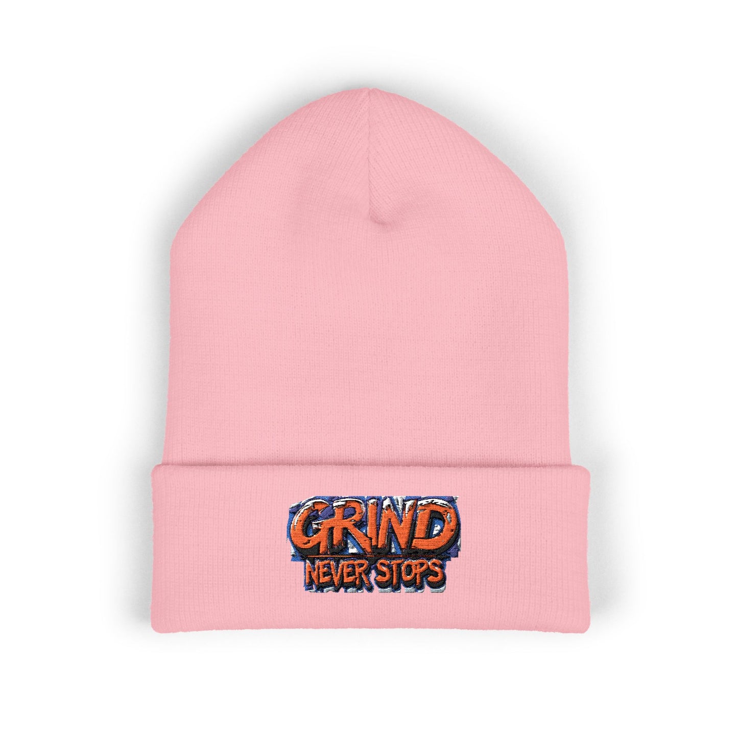 Grind Never Stops Beanie | Entrepreneur Winter Hat | Hustle Motivation Beanie | Business Builder Gift