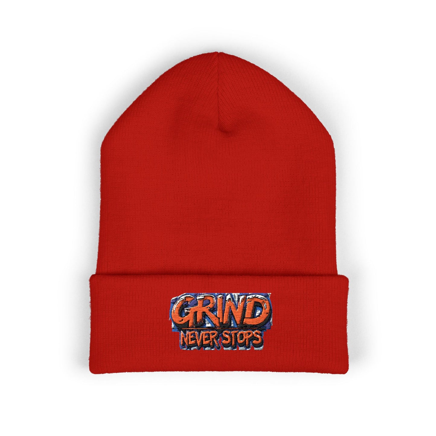 Grind Never Stops Beanie | Entrepreneur Winter Hat | Hustle Motivation Beanie | Business Builder Gift
