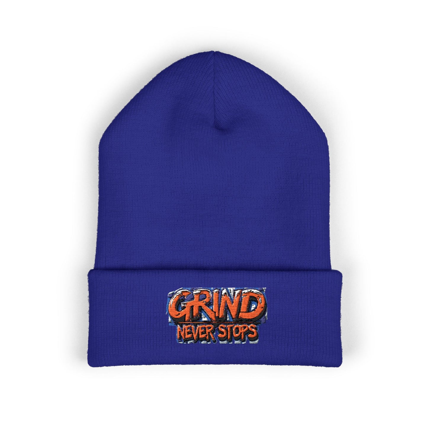 Grind Never Stops Beanie | Entrepreneur Winter Hat | Hustle Motivation Beanie | Business Builder Gift