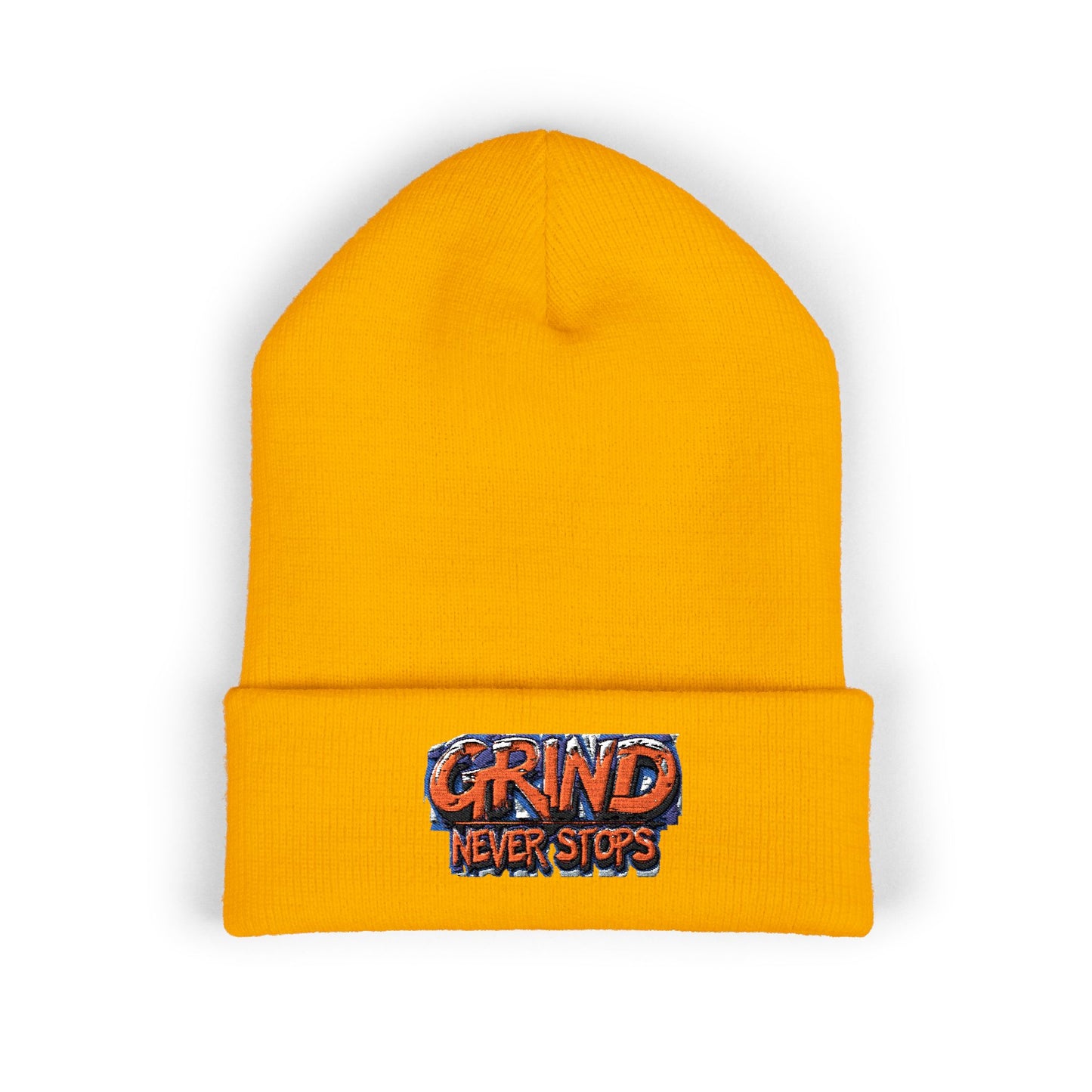 Grind Never Stops Beanie | Entrepreneur Winter Hat | Hustle Motivation Beanie | Business Builder Gift