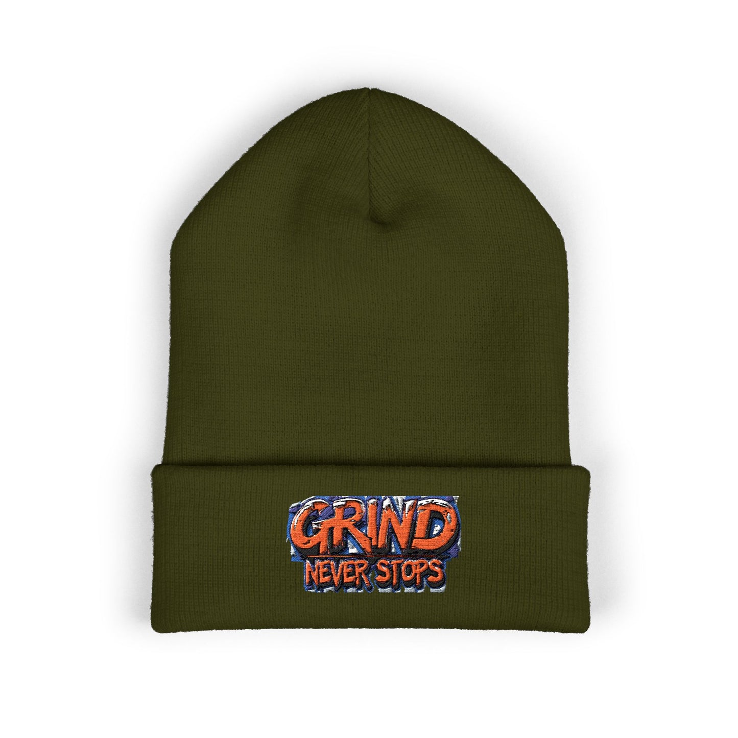 Grind Never Stops Beanie | Entrepreneur Winter Hat | Hustle Motivation Beanie | Business Builder Gift