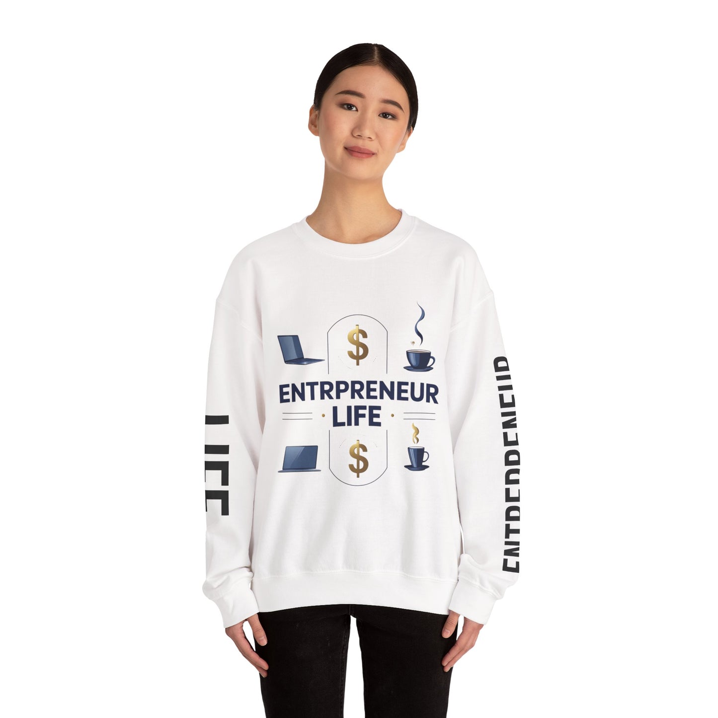 Entrepreneur Life Sweatshirt | Business Builder Motivational Wear | Startup Founder Gift | Hustle Sweatshirt