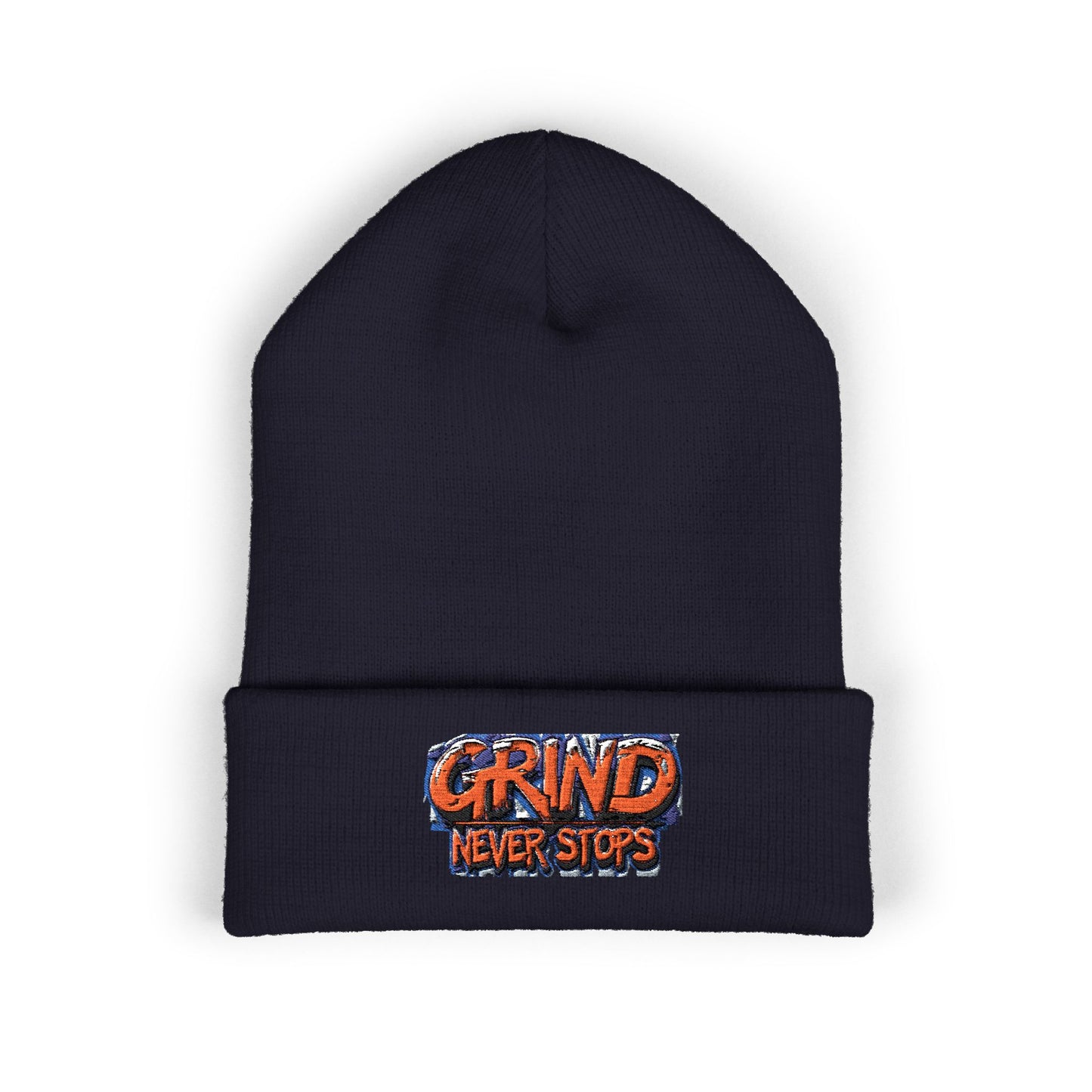 Grind Never Stops Beanie | Entrepreneur Winter Hat | Hustle Motivation Beanie | Business Builder Gift