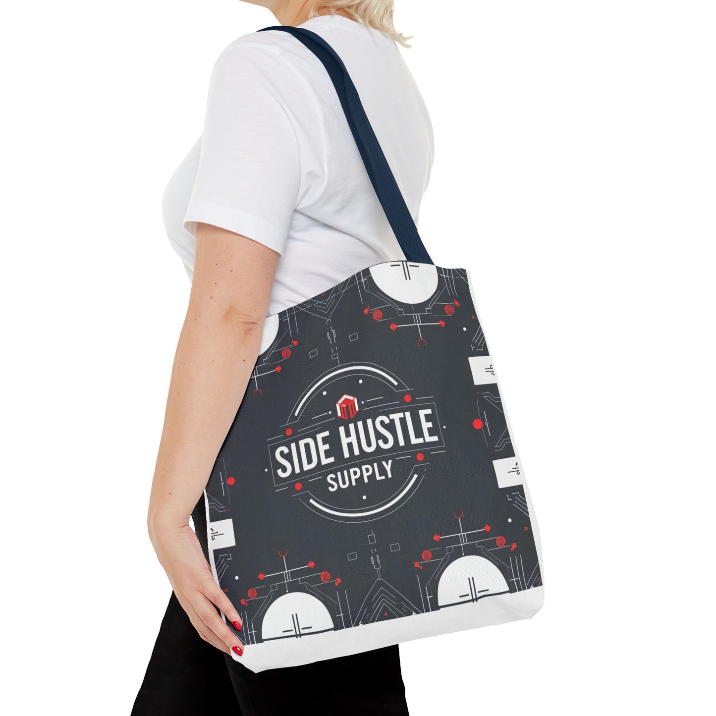 Motivational Entrepreneur Tote Bag - Side Hustle Shopping Bag for Business & Daily Use
