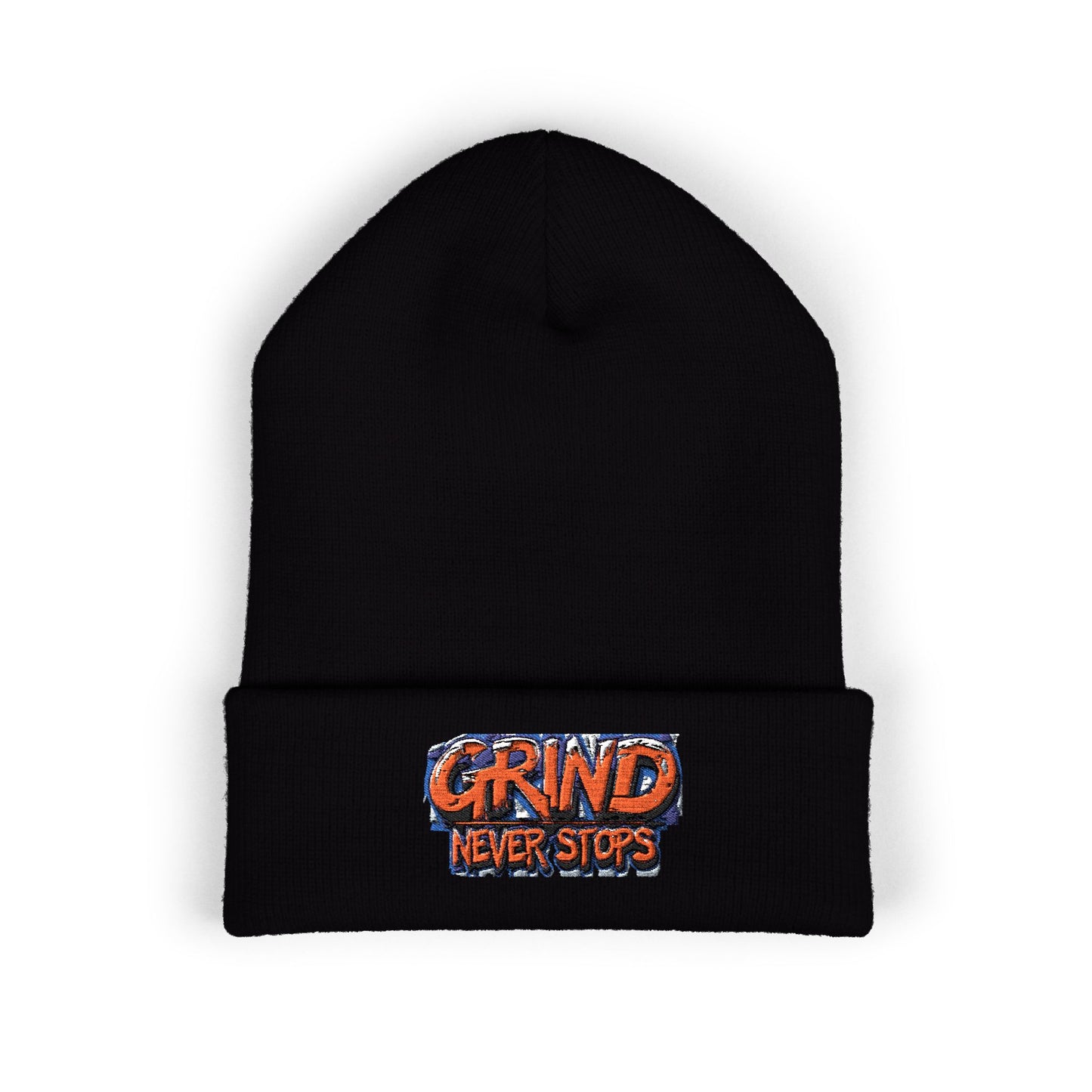 Grind Never Stops Beanie | Entrepreneur Winter Hat | Hustle Motivation Beanie | Business Builder Gift