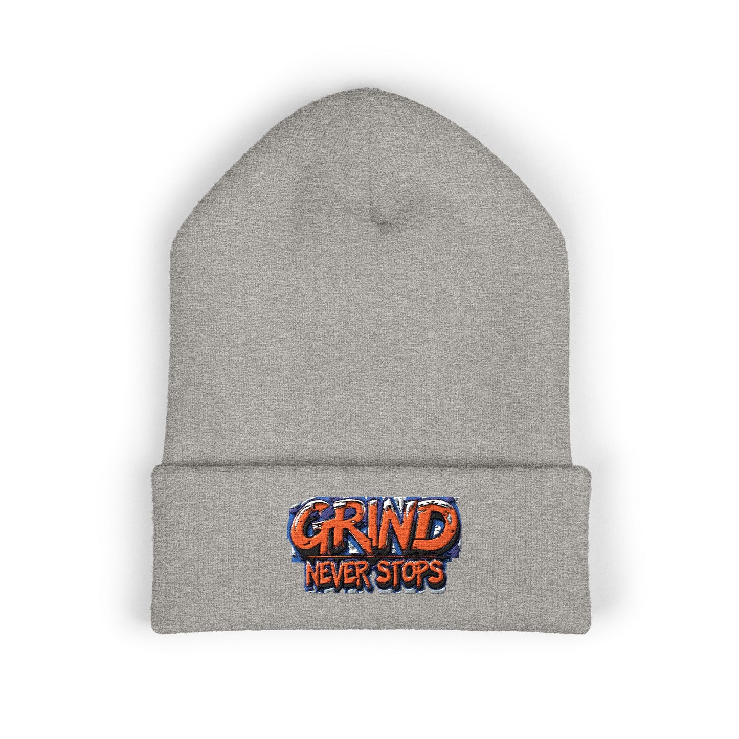 Grind Never Stops Beanie | Entrepreneur Winter Hat | Hustle Motivation Beanie | Business Builder Gift