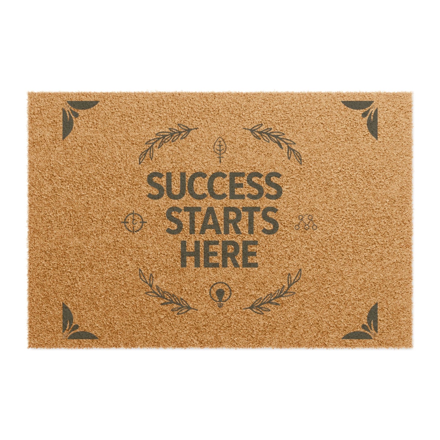 Success Starts Here Doormat | Entrepreneur Welcome Mat | Motivational Home Decor | Business Owner Gift