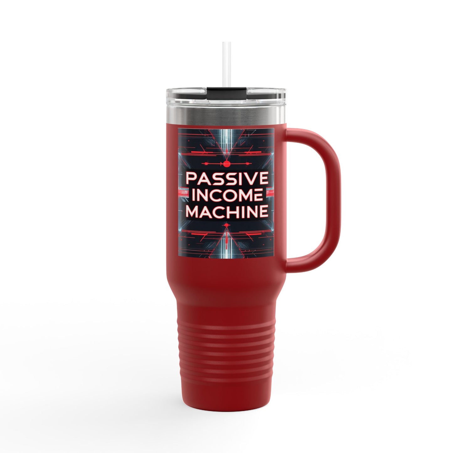 Passive Income Machine Travel Mug - 40oz Insulated Stainless Steel Tumbler for Entrepreneurs