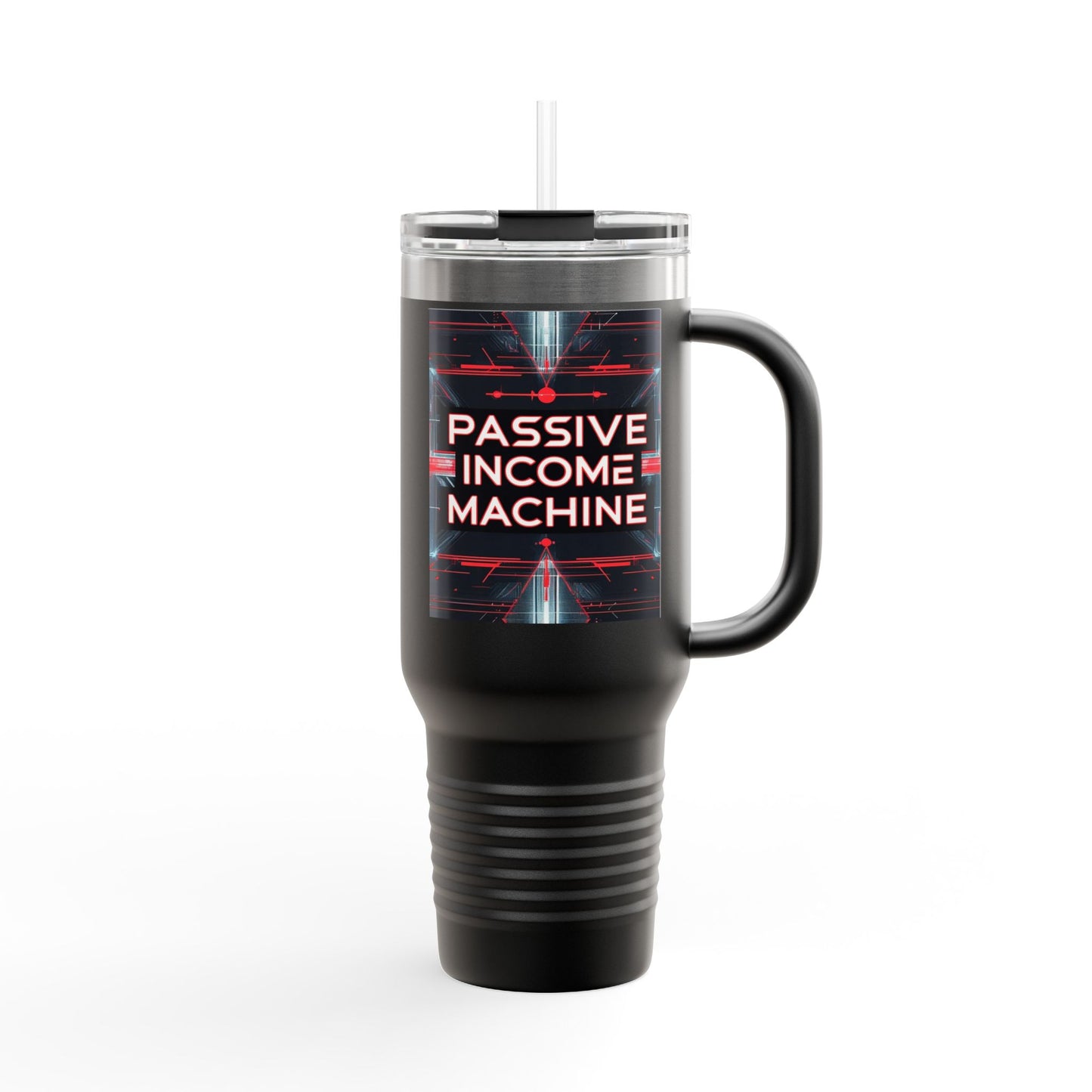 Passive Income Machine Travel Mug - 40oz Insulated Stainless Steel Tumbler for Entrepreneurs