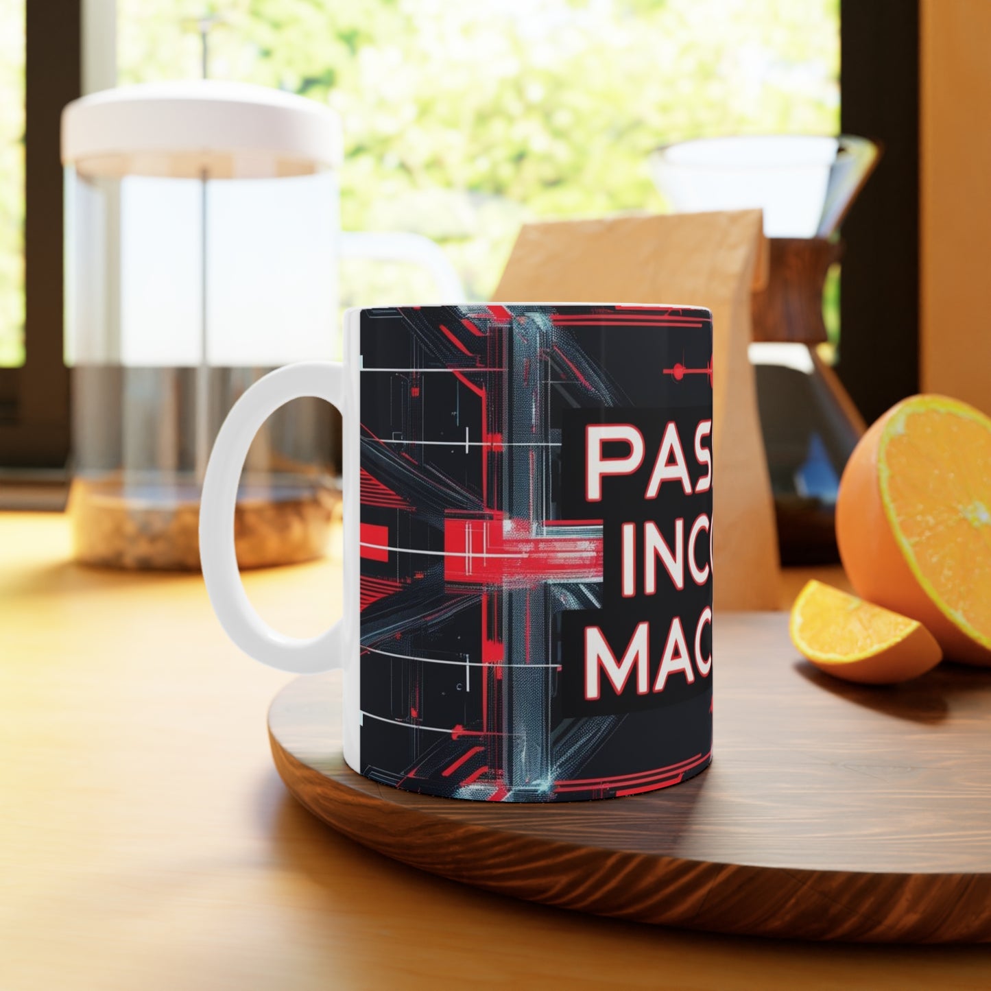 Passive Income Machine Coffee Mug | Entrepreneur Motivational Cup | Financial Freedom Gift | Business Mug