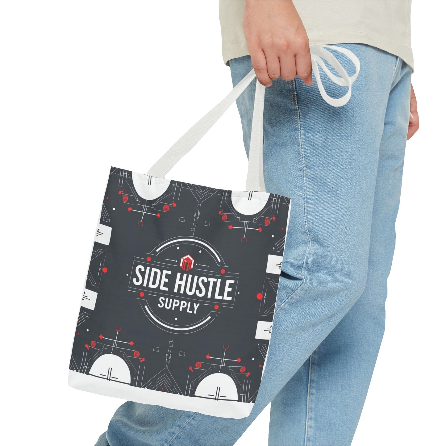 Motivational Entrepreneur Tote Bag - Side Hustle Shopping Bag for Business & Daily Use