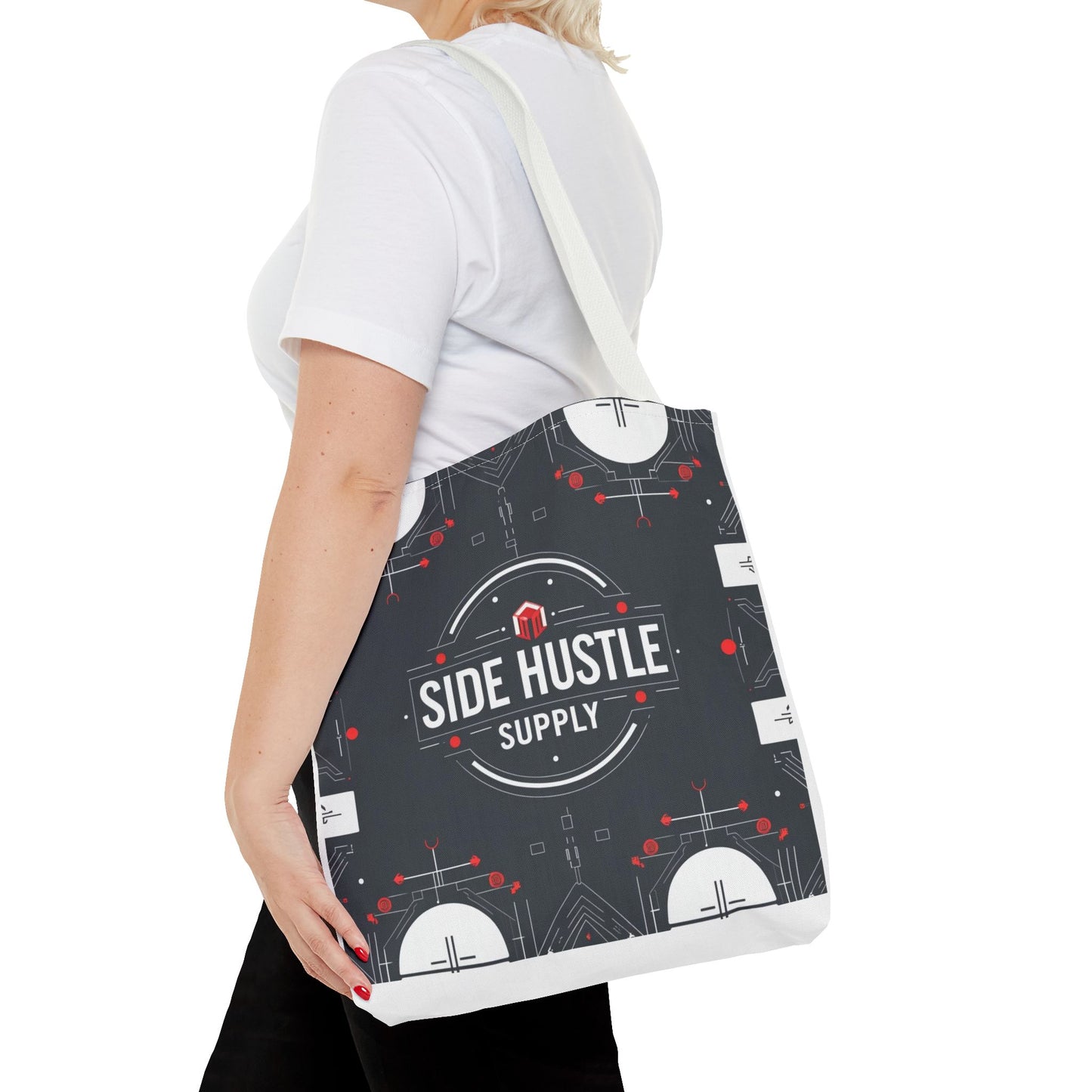Motivational Entrepreneur Tote Bag - Side Hustle Shopping Bag for Business & Daily Use