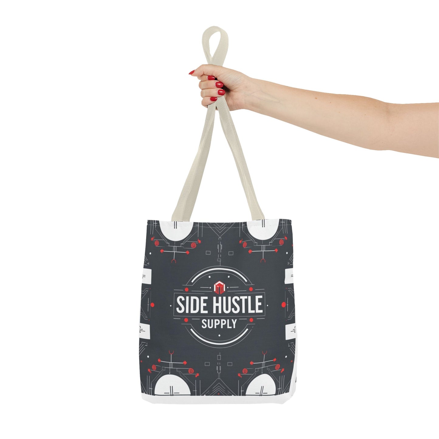 Motivational Entrepreneur Tote Bag - Side Hustle Shopping Bag for Business & Daily Use