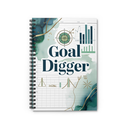 Goal Digger Spiral Notebook | Entrepreneur Journal | Business Planner | Motivational Notebook