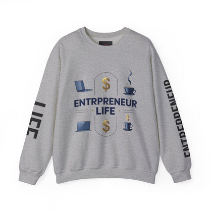 Entrepreneur Life Sweatshirt | Business Builder Motivational Wear | Startup Founder Gift | Hustle Sweatshirt