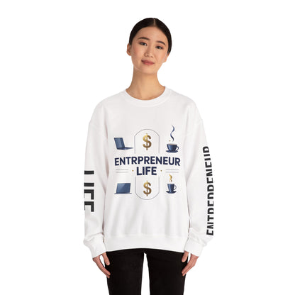 Entrepreneur Life Sweatshirt | Business Builder Motivational Wear | Startup Founder Gift | Hustle Sweatshirt