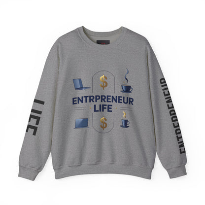 Entrepreneur Life Sweatshirt | Business Builder Motivational Wear | Startup Founder Gift | Hustle Sweatshirt