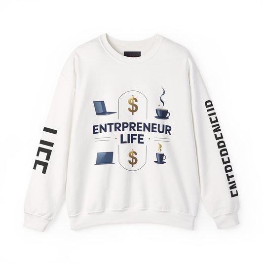 Entrepreneur Life Sweatshirt | Business Builder Motivational Wear | Startup Founder Gift | Hustle Sweatshirt