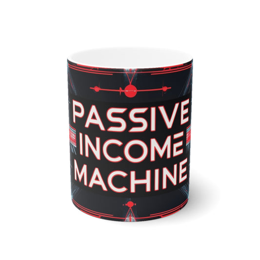 Passive Income Machine Coffee Mug | Entrepreneur Motivational Cup | Financial Freedom Gift | Business Mug