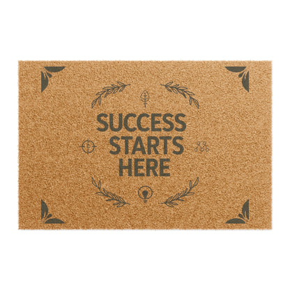Success Starts Here Doormat | Entrepreneur Welcome Mat | Motivational Home Decor | Business Owner Gift