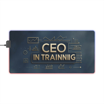 CEO in Training Desk Pad | Entrepreneur Mouse Pad | Office Motivation Decor | Business Student Gift