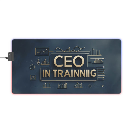 CEO in Training Desk Pad | Entrepreneur Mouse Pad | Office Motivation Decor | Business Student Gift