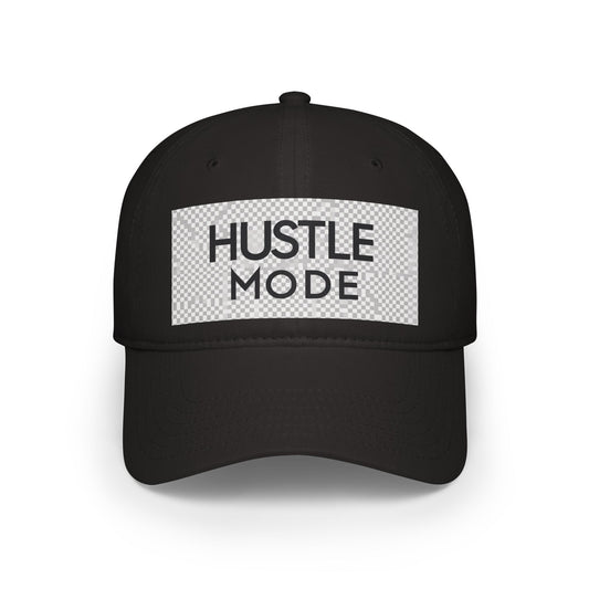 Hustle Mode Baseball Cap - Embroidered Motivational Hat for Entrepreneurs & Creators
