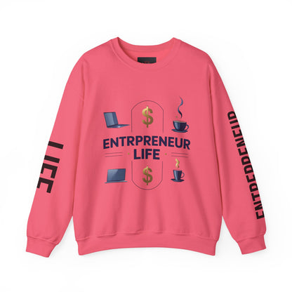 Entrepreneur Life Sweatshirt | Business Builder Motivational Wear | Startup Founder Gift | Hustle Sweatshirt